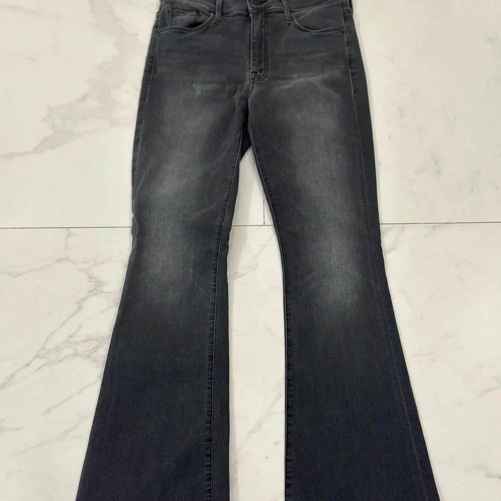 MOTHER Dark Gray Wide Leg Jeans - Picture 4 of 8